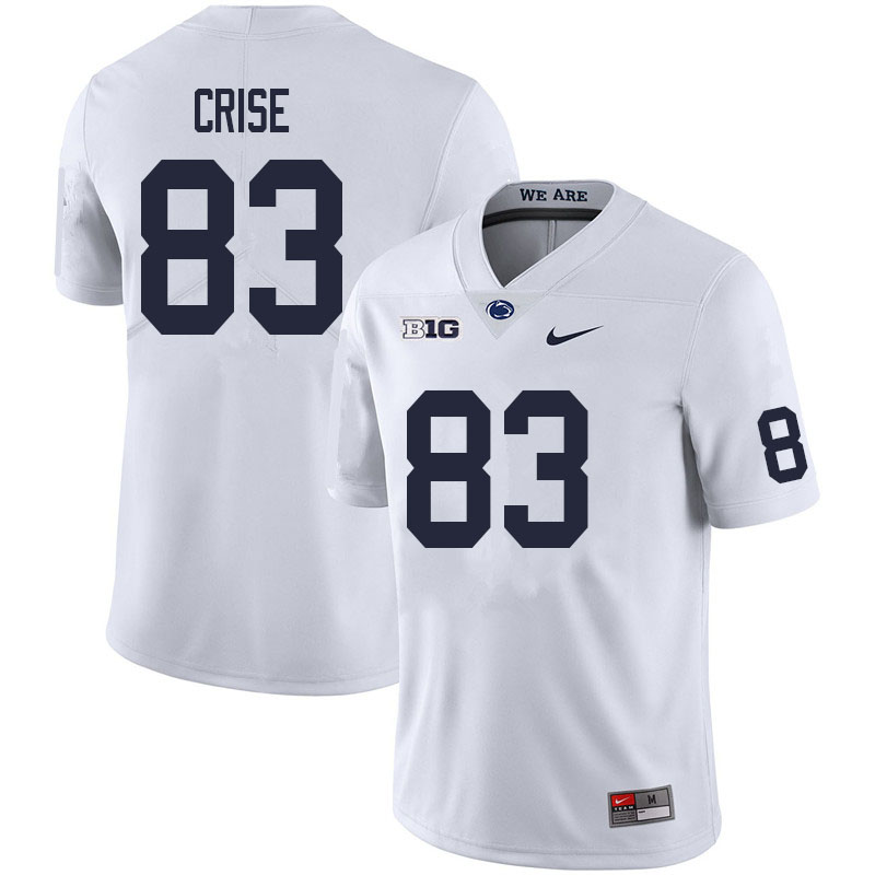 Men #83 Johnny Crise Penn State Nittany Lions College Football Jerseys Sale-White - Click Image to Close